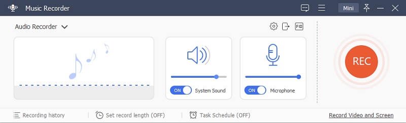 musicrecorder interface