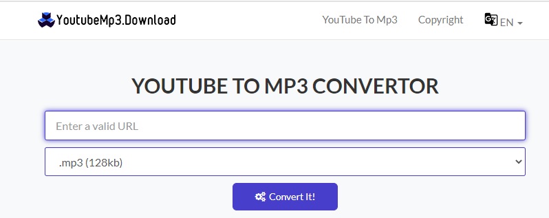 youtubemp3 interface 1