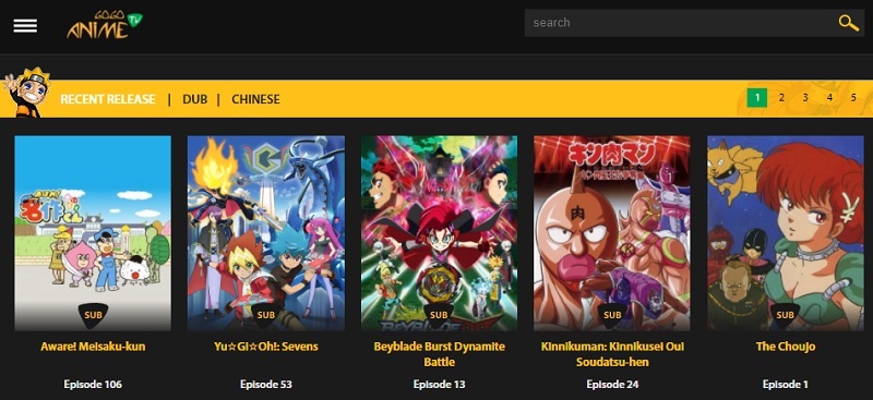 best anime sites gogoanime