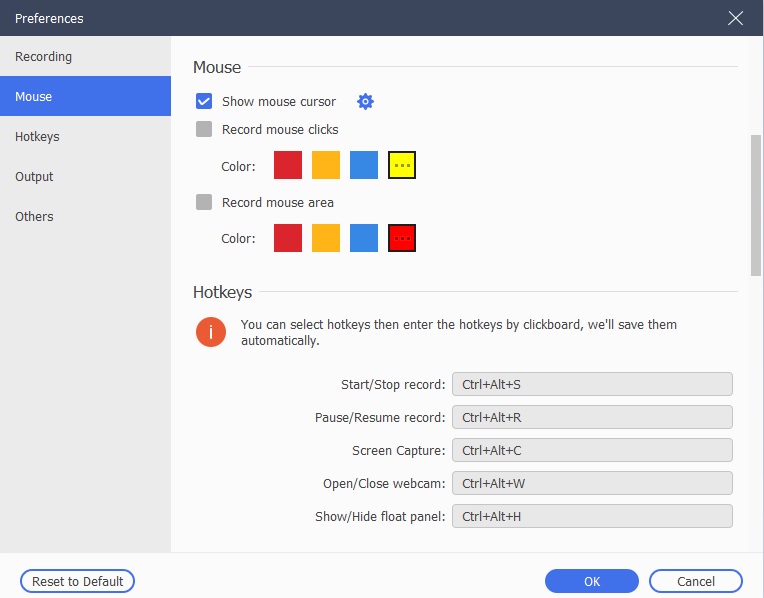 sgpremium settings mouse