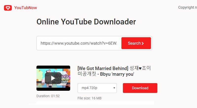 youtubnow online downloader 1