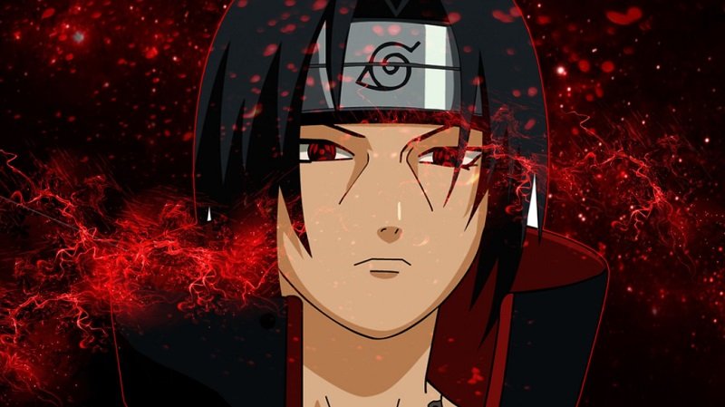 itachi uchiha on anime series naruto