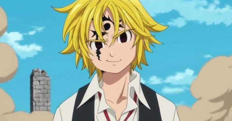 meliodas on anime series seven deadly sins