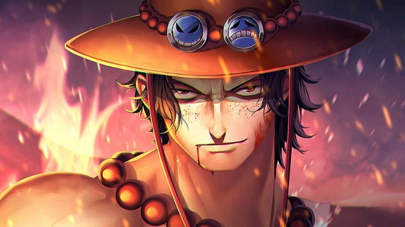 portgas d ace on anime series one piece