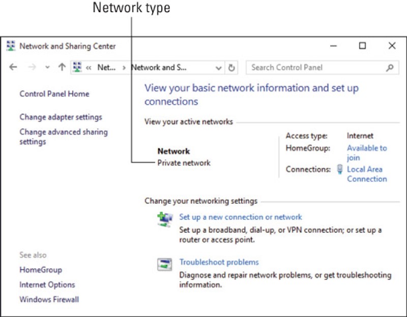 work the internet connection on computer