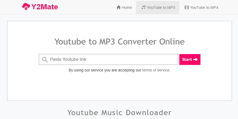 y2mate as best mp3 converter