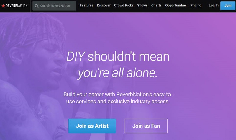 stream music using reverbnation