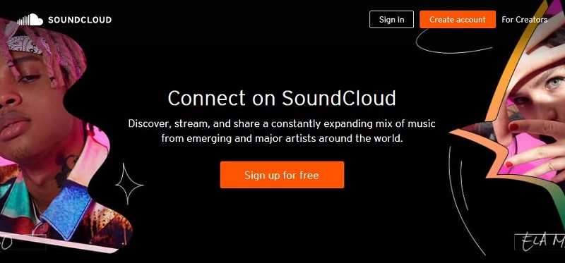 stream music using soundcloud