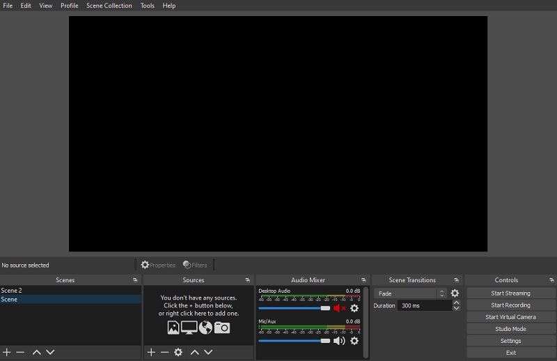 obs studio interface