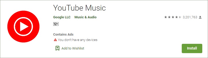 reinstall youtube music