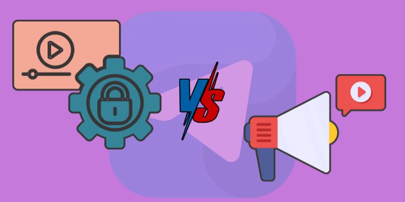 understand private and public telegram video