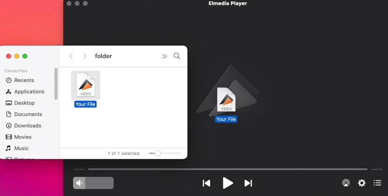 elmedia 播放器界面