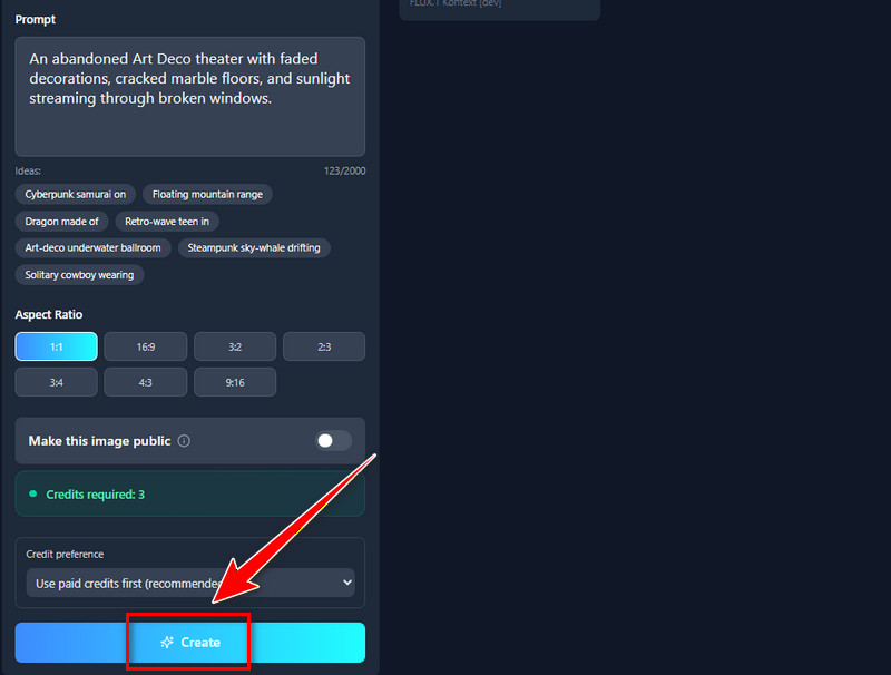 generate imge from text prompt