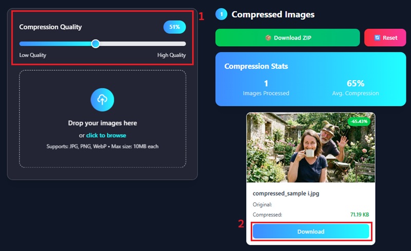 compress image