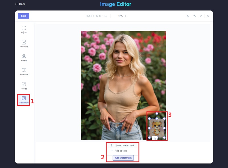 add watermark to image