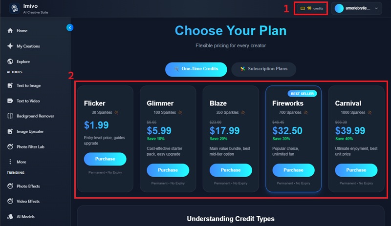 get more credits