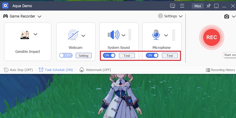 设置系统声音和麦克风输入