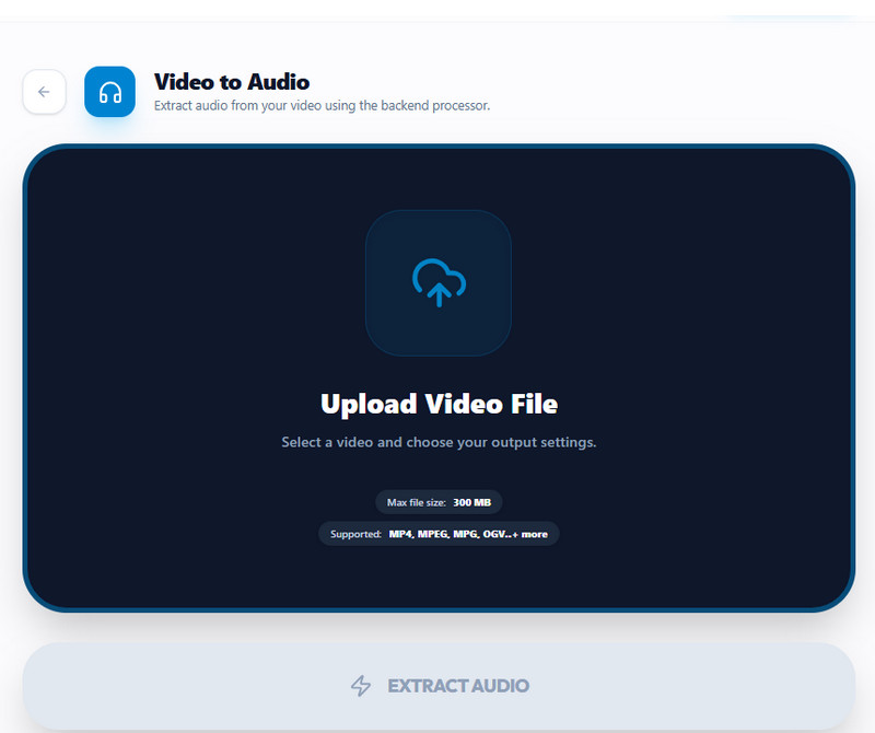 upload your video file