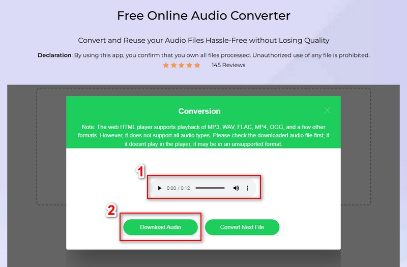 download audio file