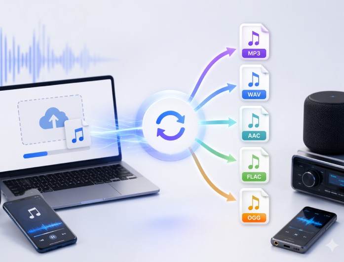 convert between popular audio formats