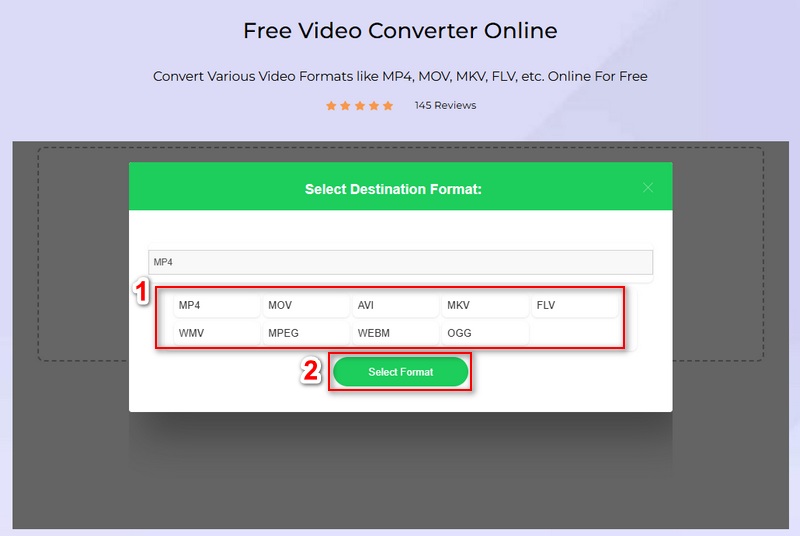 choose the output format