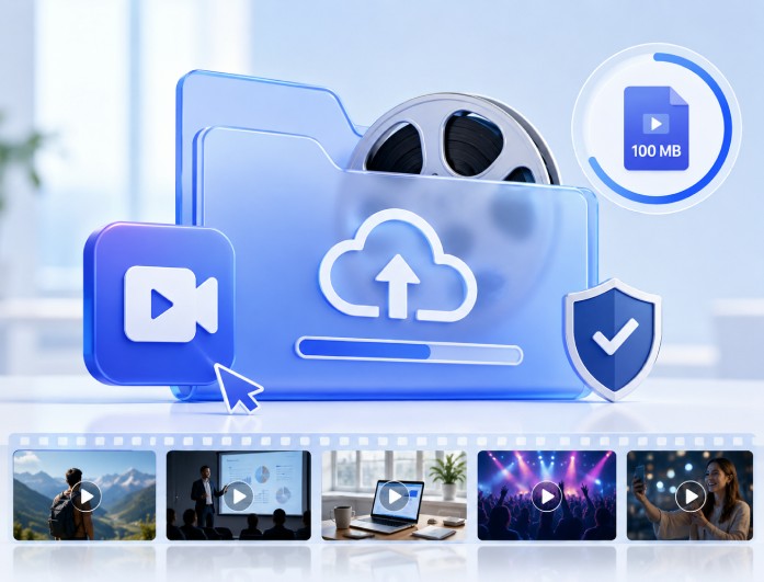 up to 100 mb file size support